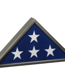 Veteran Gunmetal Memorial Military Retirement Flag Case