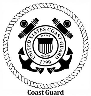 Coast Guard seal engraved logo
