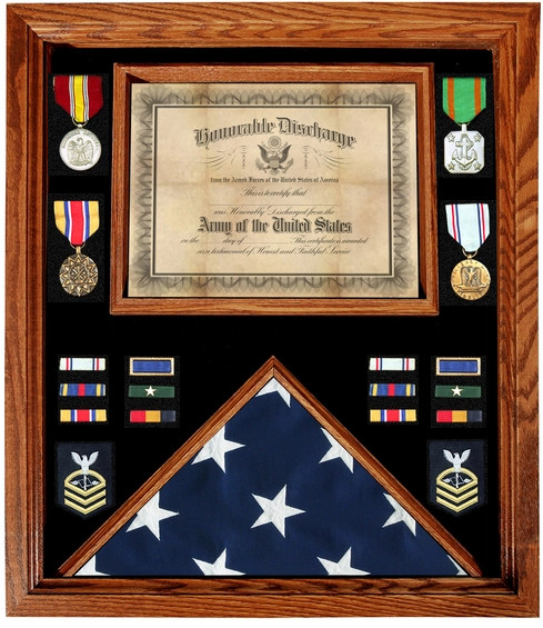 Flag And Medal Shadowcase Hand Made By Veterans Flag Medal Display Case