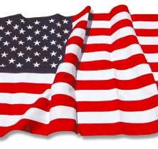 Cotton American flags