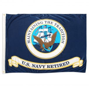 United States Navy Retired official flag